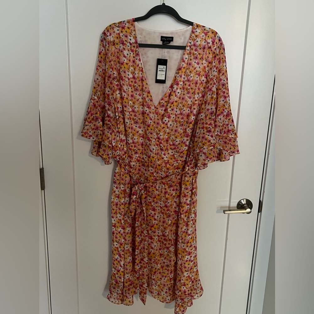 Floral city chic dress